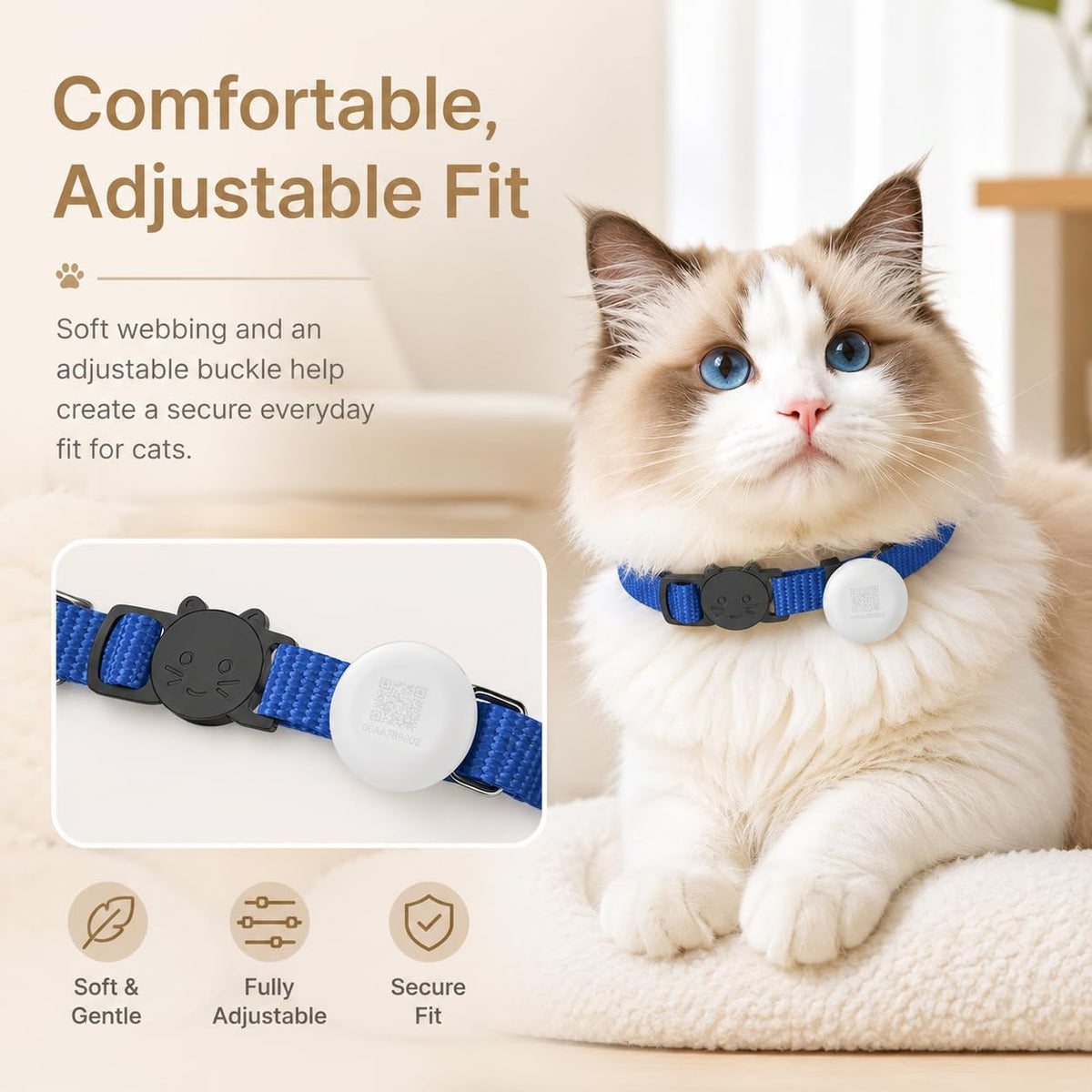 RFID-Sensor und Halsband für RFID-Katzenfutterautomat, 1 Set