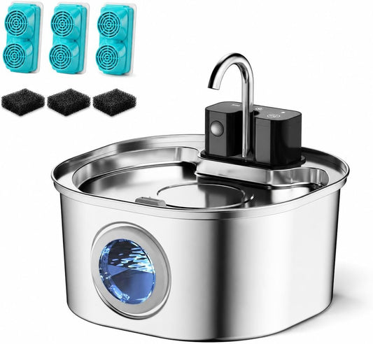 3.2L Wireless Cat Water Fountain for Drinking with Motion Sensor